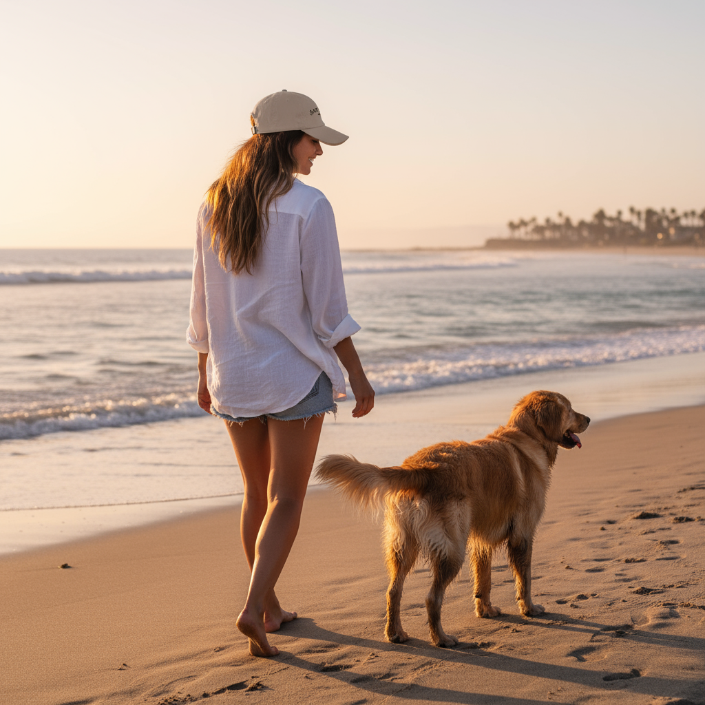 Salt + Spaniel OB Dog Beach Coordinates Cap