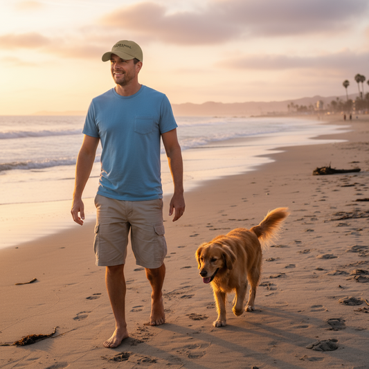 Salt + Spaniel OB Dog Beach Coordinates Cap in Black