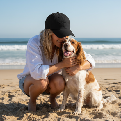 Salt + Spaniel OB Dog Beach Coordinates Cap in Black