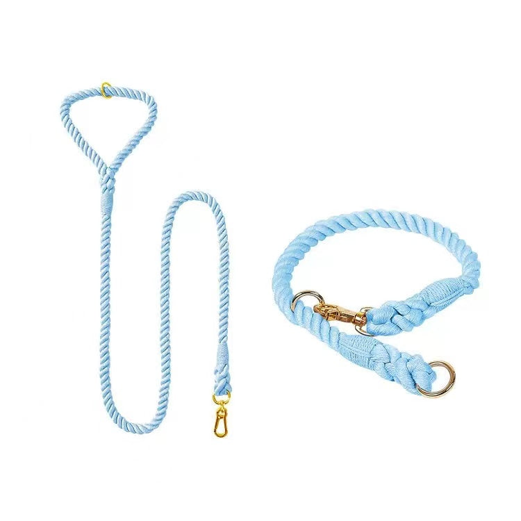 Rigging Rope Collar & Leash Set - Morning Tide